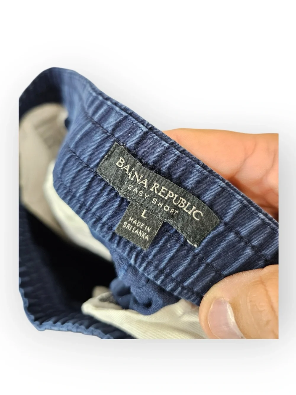 Banana Republic Men's Navy Blue Easy Short Elastic Waist Drawstring Size Large